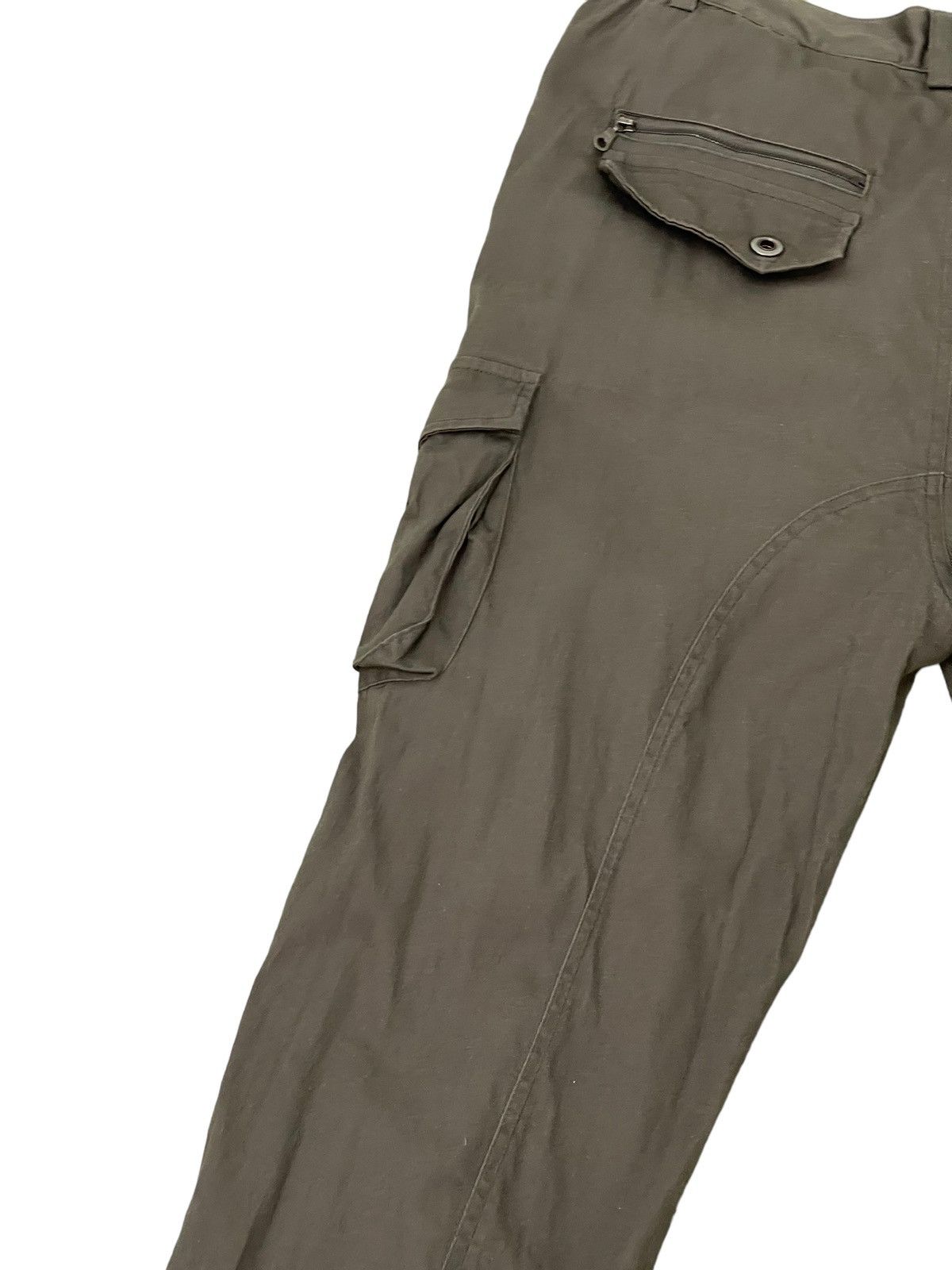 Japanese Brand Cargo Pant Black Baccara Stretch 6🟦9 Size US 31 - 12 Thumbnail
