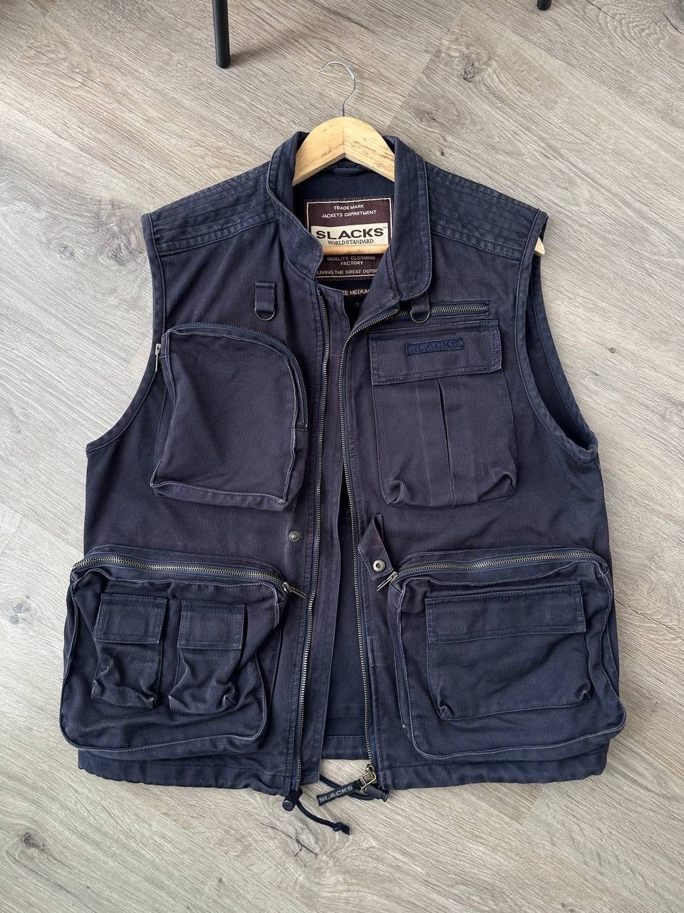 Japanese Brand × Vintage Vintage Japanese Slacks Distributed Faded West Pocket Jacket Size US M / EU 48-50 / 2 - 5 Thumbnail