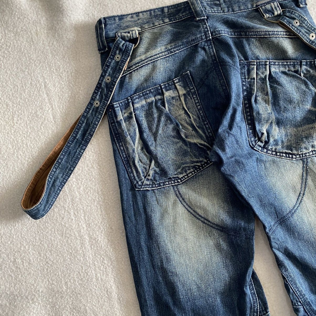 If Six Was Nine × Japanese Brand Rain King Of Hip Hop Brand Suspender Jeans w30 Size US 30 / EU 46 - 9 Thumbnail