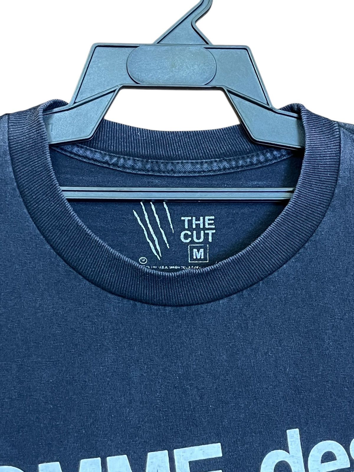 Japanese Brand COMME DES FUXKDOWN by the cut sunfaded tee shirt Size US M / EU 48-50 / 2 - 4 Thumbnail