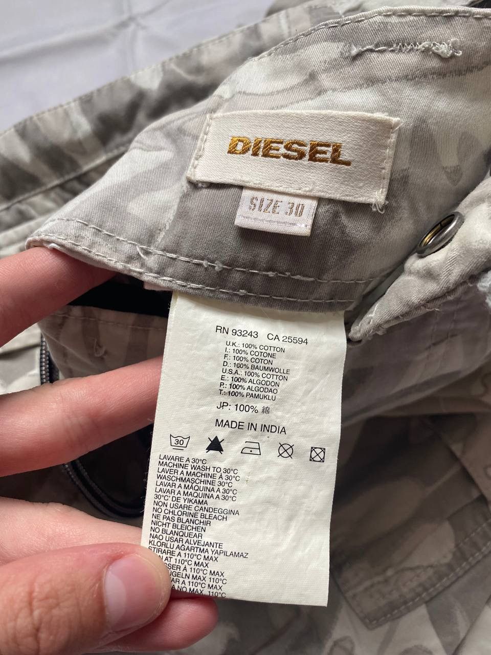 Diesel Diesel Snow Camo Military utility cargo pants Size US 30 / EU 46 - 16 Thumbnail