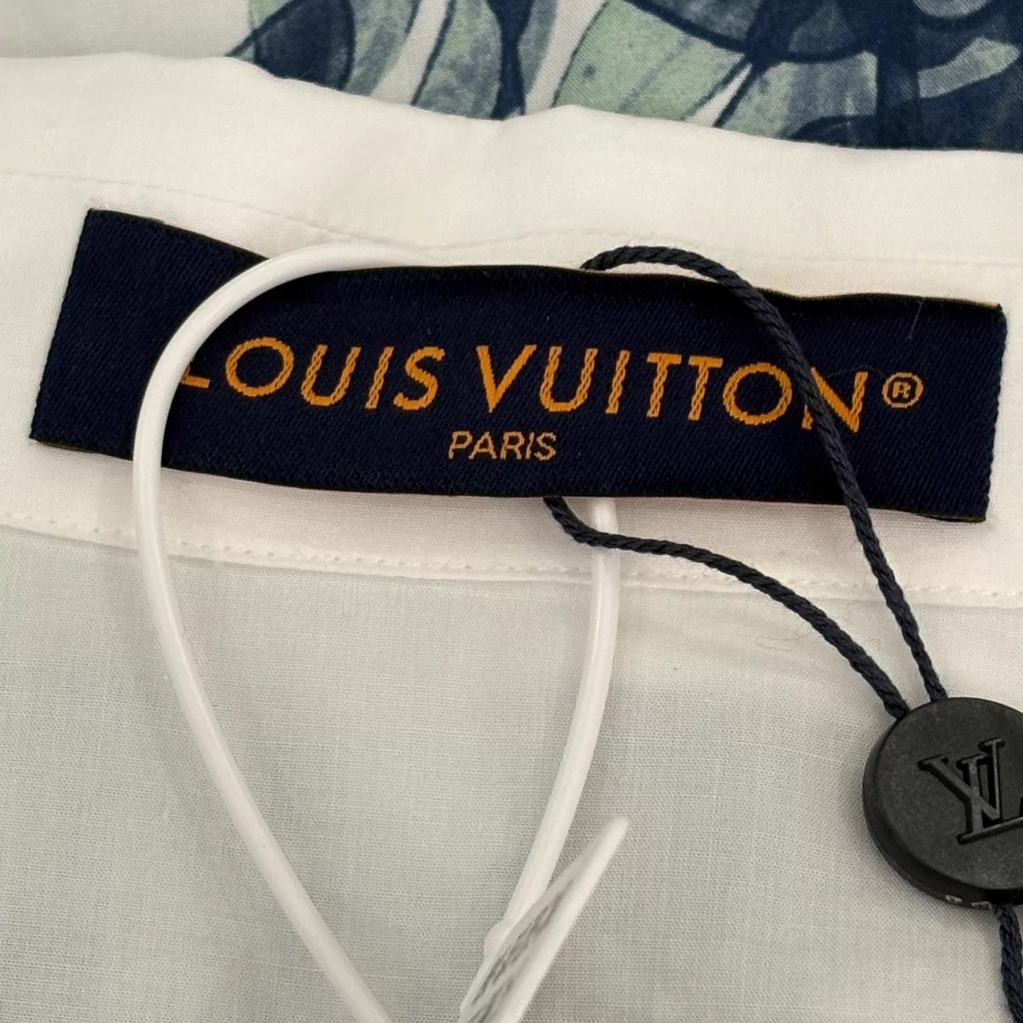 Louis Vuitton LV Seaweed Logo Blue White Short Sleeve Shirt M Size US M / EU 48-50 / 2 - 3 Thumbnail