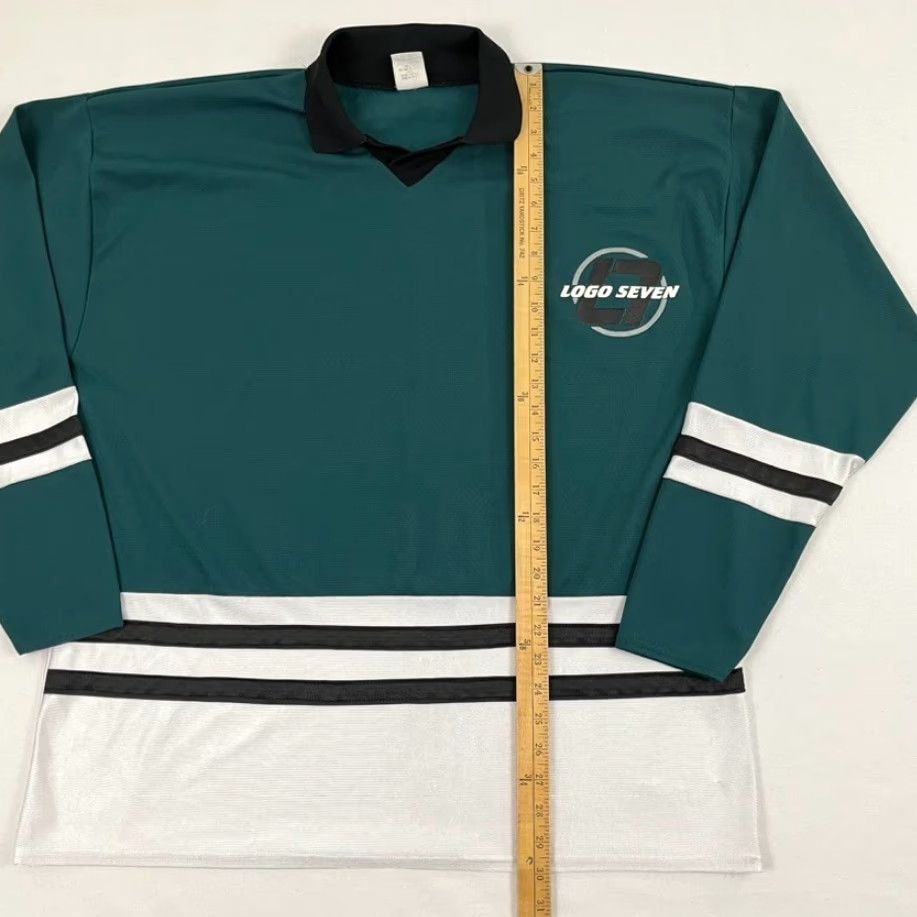Logo Athletic VINTAGE Logo Athletic Jersey Mens XL Green White Hockey Retro Sports 90s Made in USA Size US XL / EU 56 / 4 - 3 Thumbnail