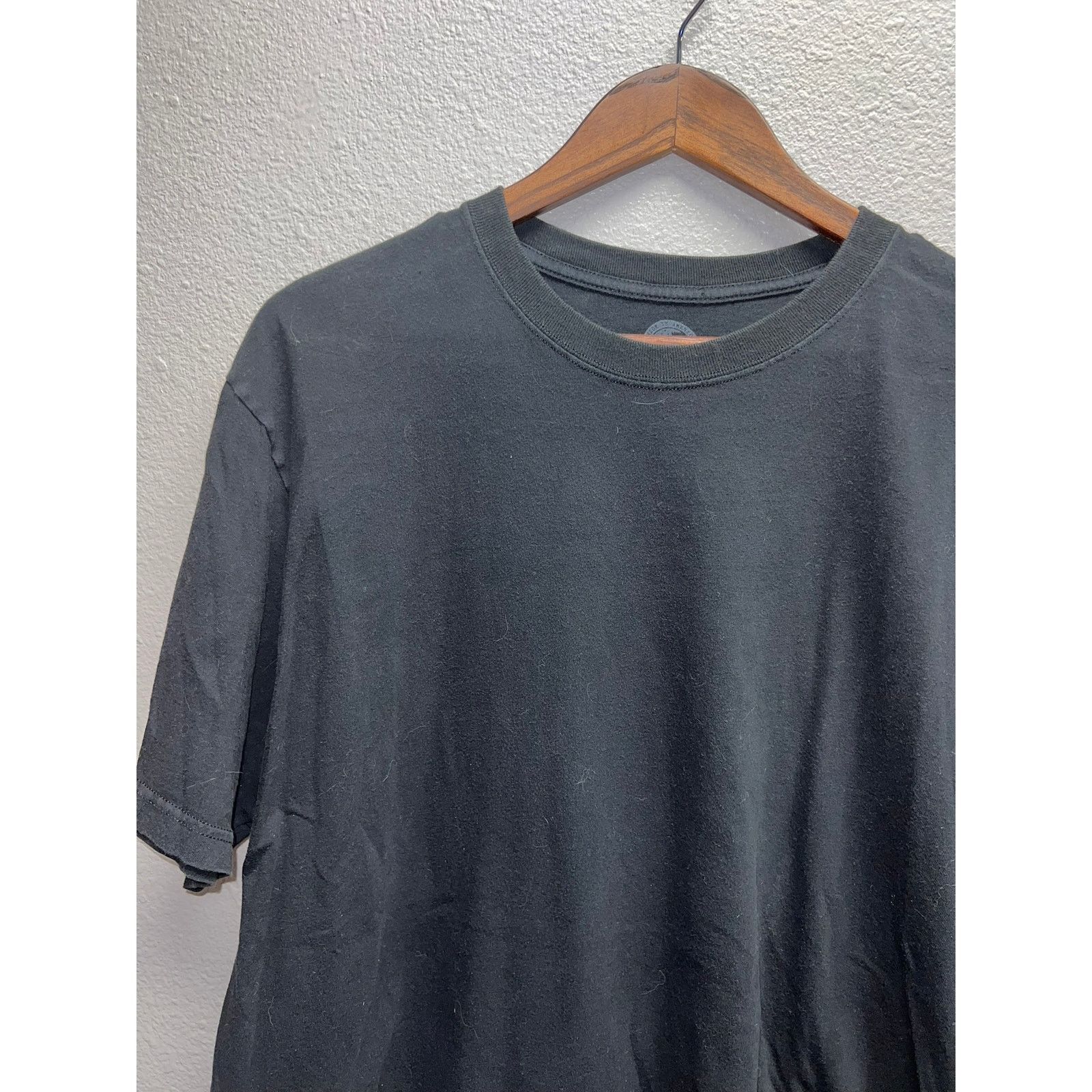 Jockey Jockey Black Blank Short Sleeve Shirt Tee XL X-Large Men's Size US XL / EU 56 / 4 - 3 Thumbnail