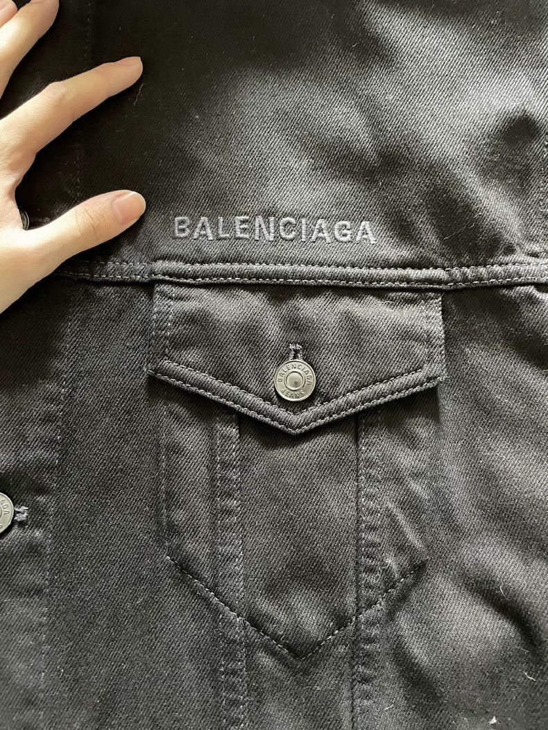 Balenciaga Balenciaga size 36 GW denim jacket jacket Size L / US 10 / IT 46 - 4 Thumbnail