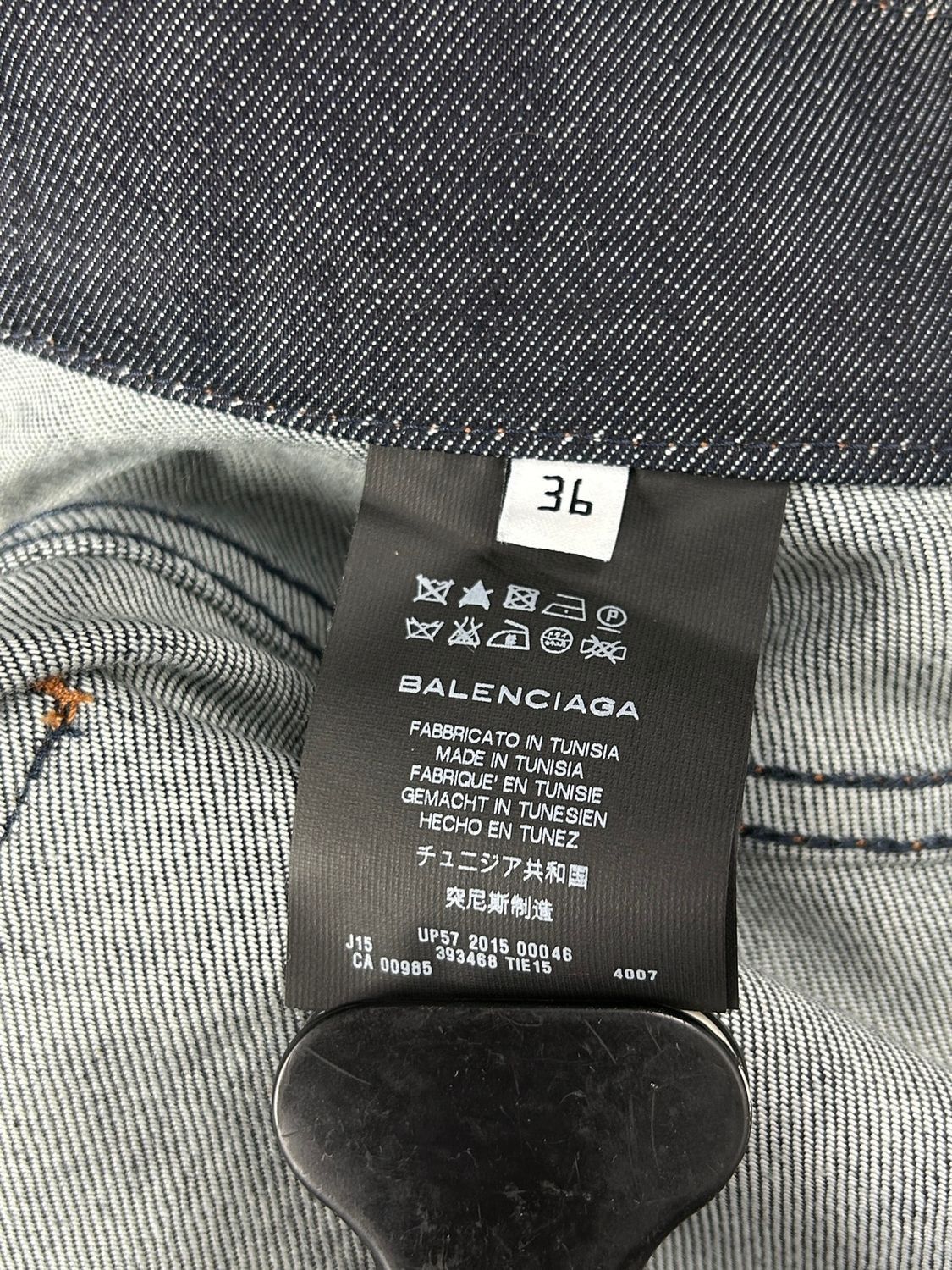 Balenciaga Balenciaga Denim Midi Belted Skirt In Blue Size 36 Size 26" / US 2 / IT 38 - 12 Thumbnail