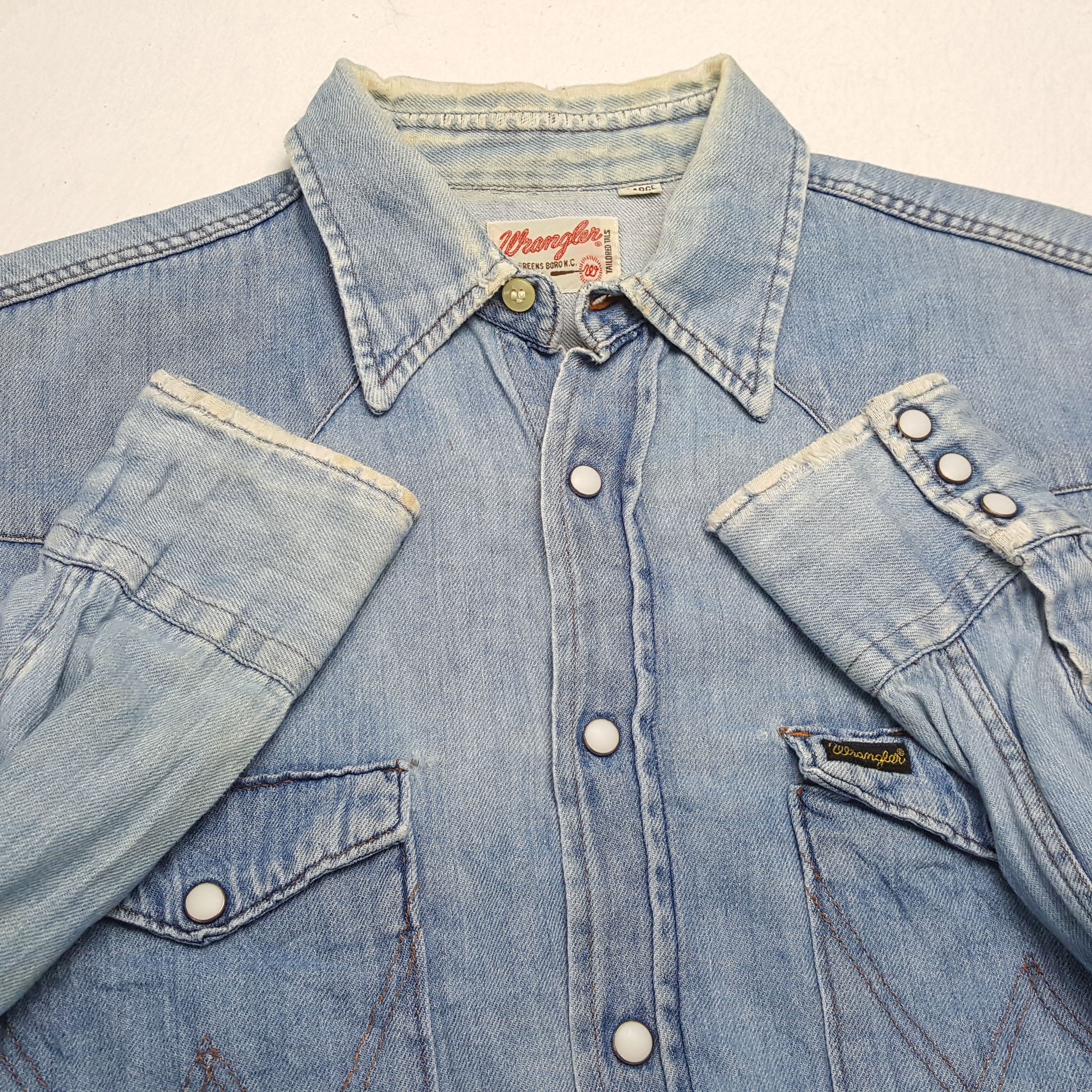 Vintage × Wrangler WRANGLER American Classic Style Casual Shirt Size US L / EU 52-54 / 3 - 8 Thumbnail