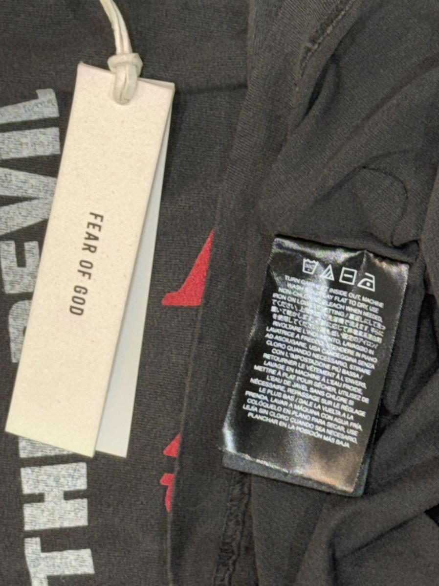 Fear of God Fear of God Sinners T-Shirt Size Medium Size US M / EU 48-50 / 2 - 11 Thumbnail