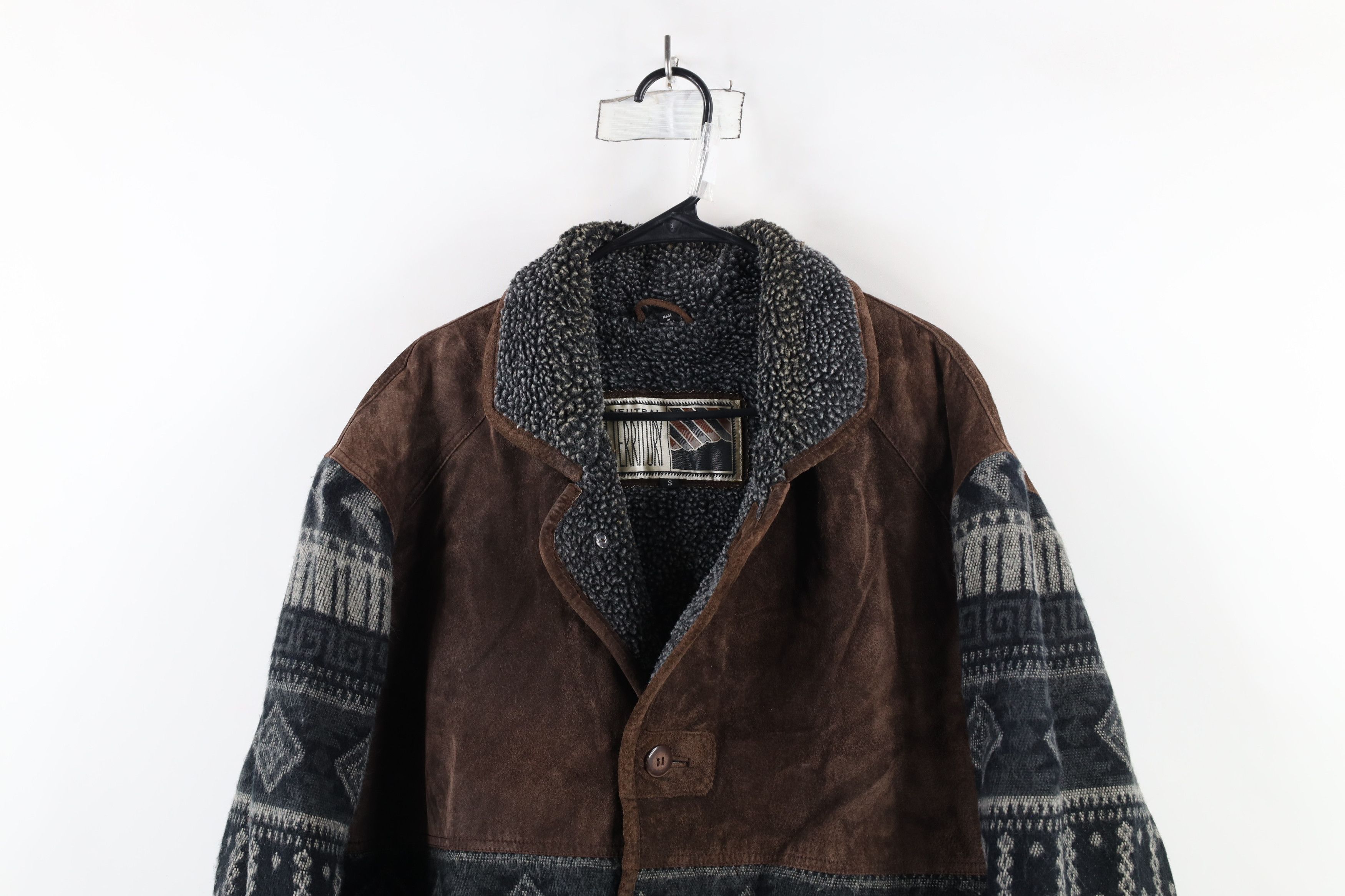 Vintage Vintage 90s Streetwear Suede Leather Southwestern Jacket Size US S / EU 44-46 / 1 - 2 Thumbnail