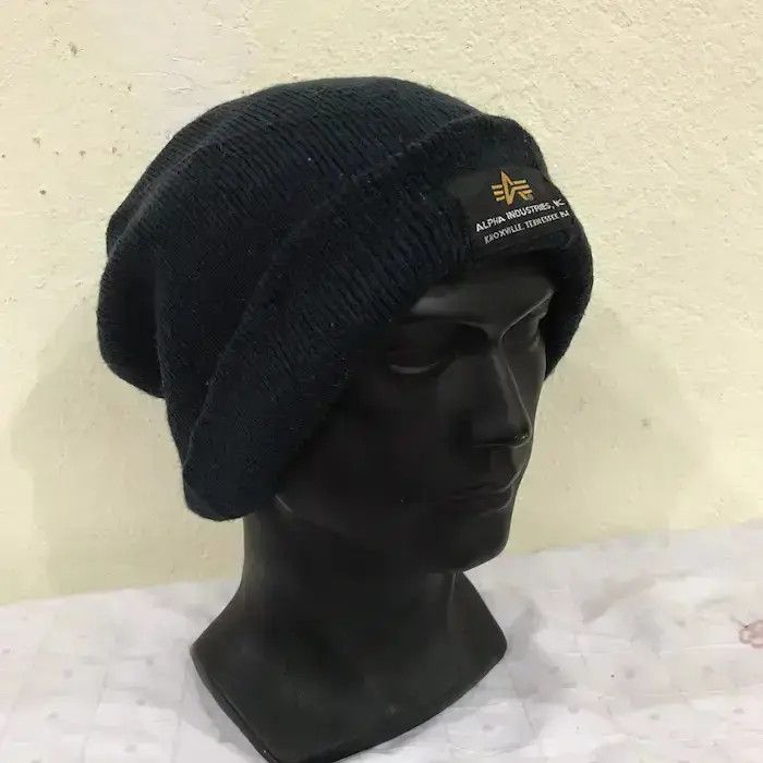 Alpha Industries Alpha Industries Plain Beanie Hat Size ONE SIZE - 2 Thumbnail