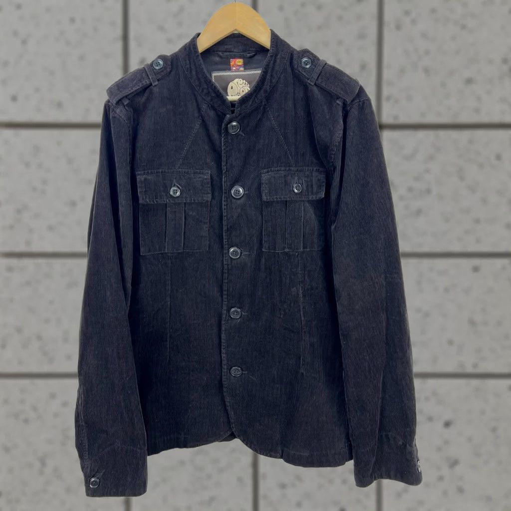 Pretty Green Pretty Green Jacket Overshirt Corduroy Black Button Front Size L Mens Size US L / EU 52-54 / 3 - 1 Thumbnail