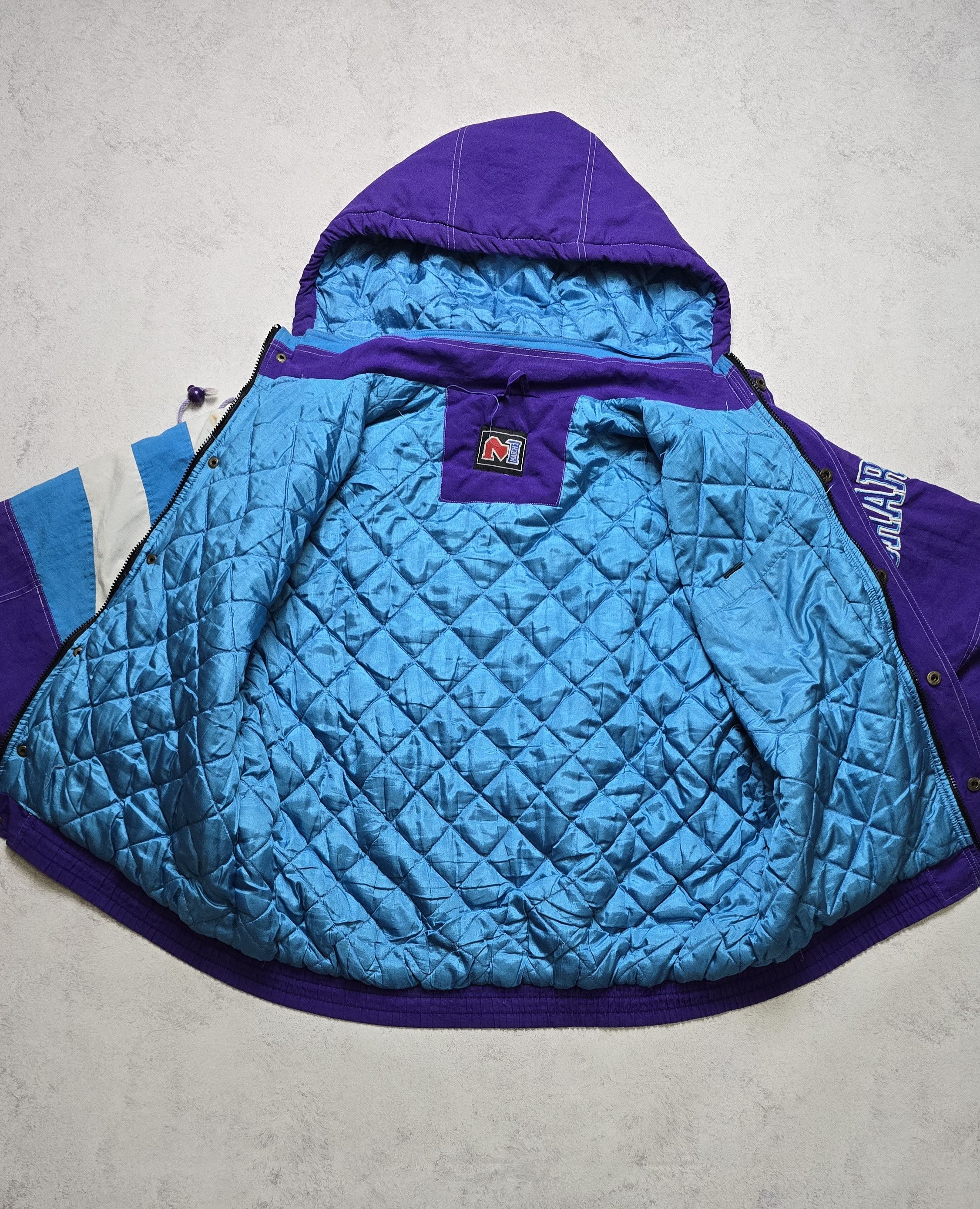 Logo Athletic VTG 90s Charlotte Hornets Logo Athletic Match 1 Jacket Size US L / EU 52-54 / 3 - 23 Thumbnail