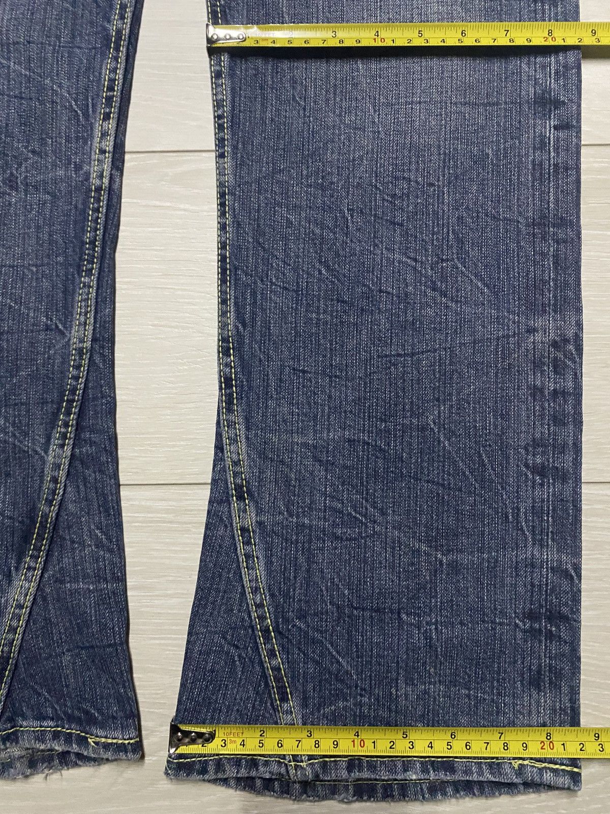 Japanese Brand Japanese Brand Theoria Jeans Twist Leg Straight Jeans Size US 35 - 14 Thumbnail