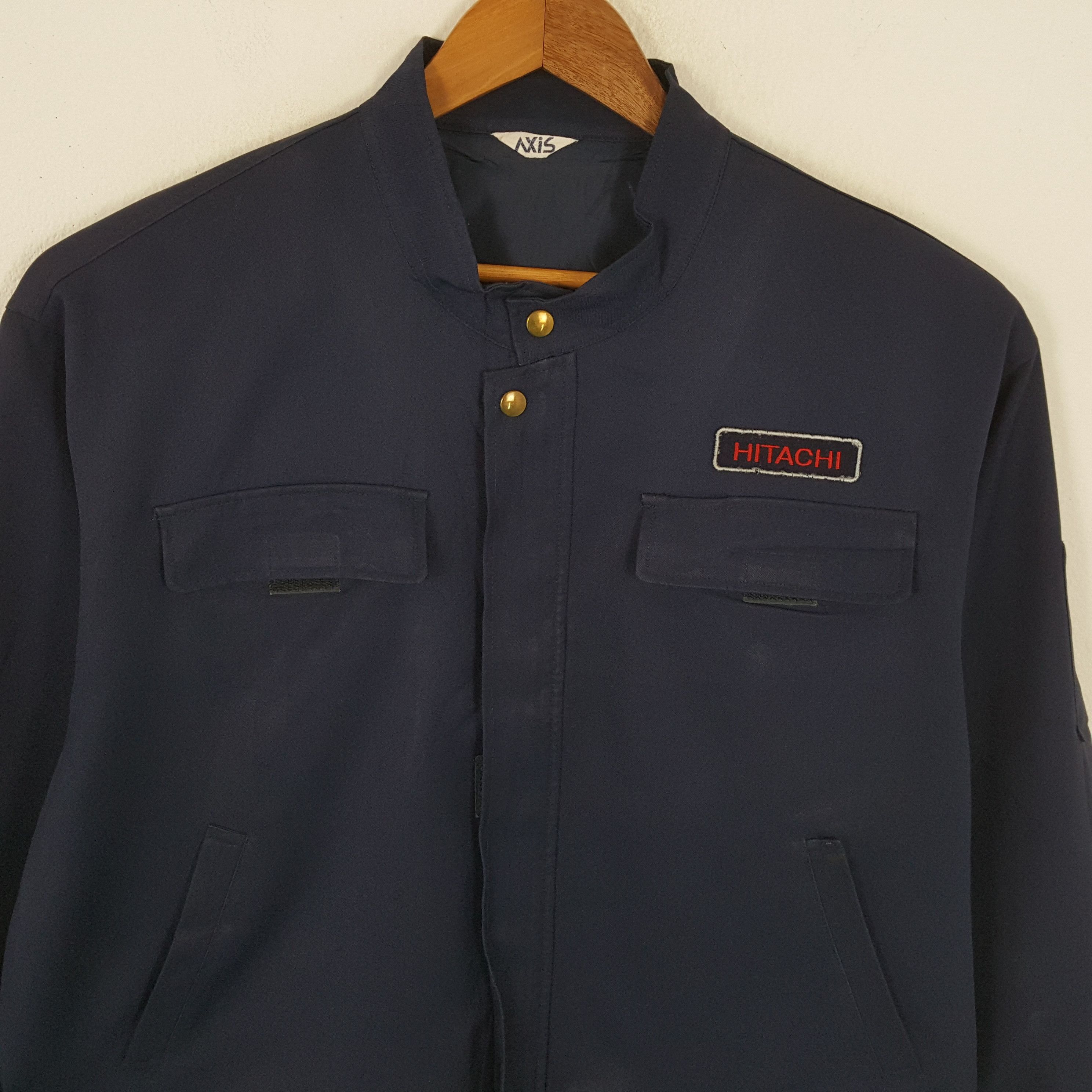 Japanese Brand × Vintage Vintage HITACHI Japanese Electronic Company Staff Jacket Size US XL / EU 56 / 4 - 2 Thumbnail