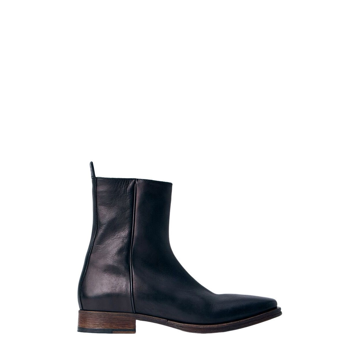 Acne Studios ACNE STUDIOS Black Leather Ankle Boots New & Authentic (Men' Size US 12 / EU 45 - 1 Thumbnail
