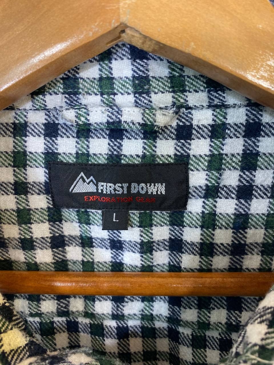 Flannel first down shadow plaid flannel shirt nice design Size US L / EU 52-54 / 3 - 7 Thumbnail