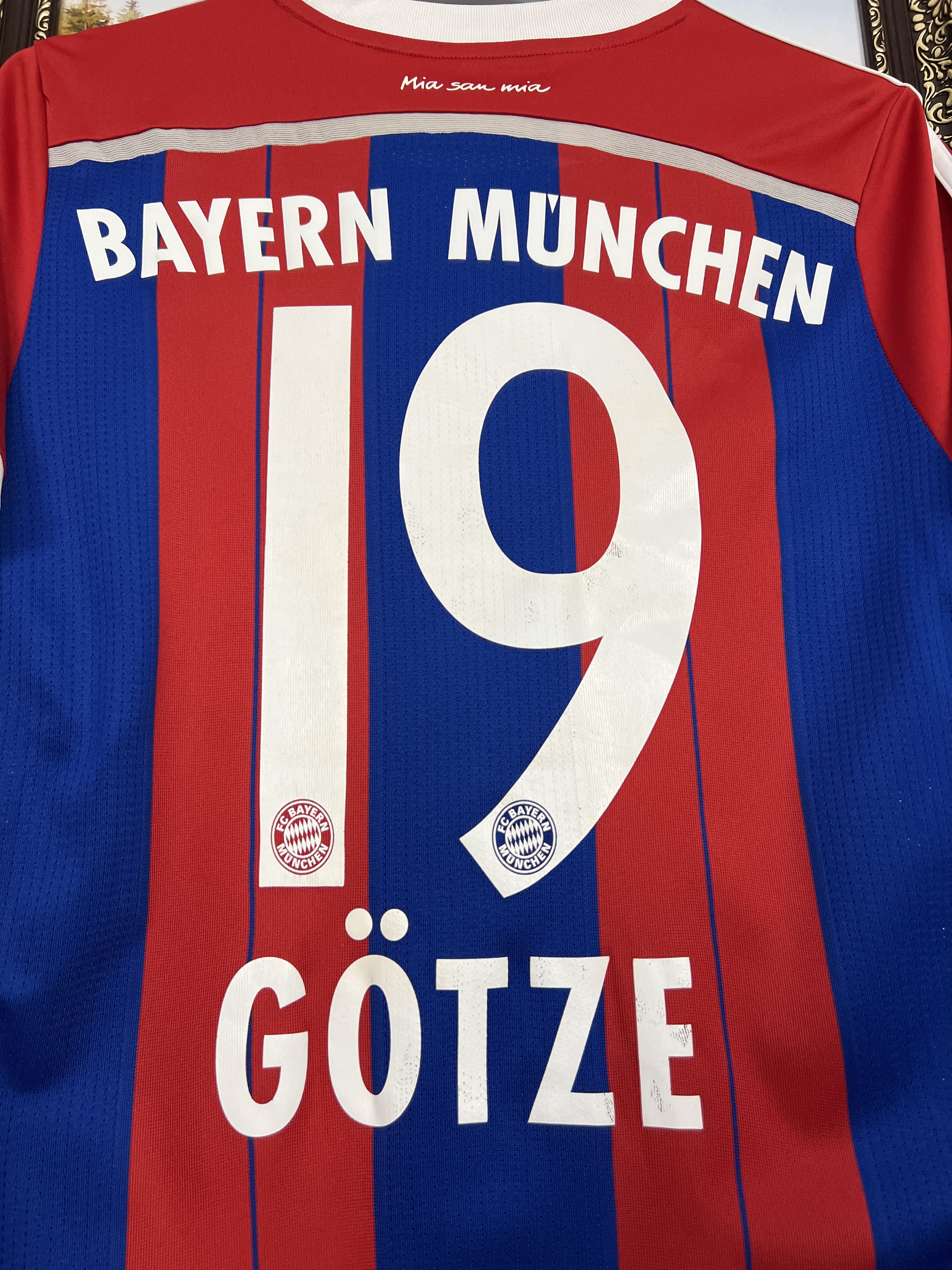 Adidas Bayern Munich football shirt 2014 Soccer Gotze Jersey Boys Size US XXS / EU 40 - 11 Thumbnail