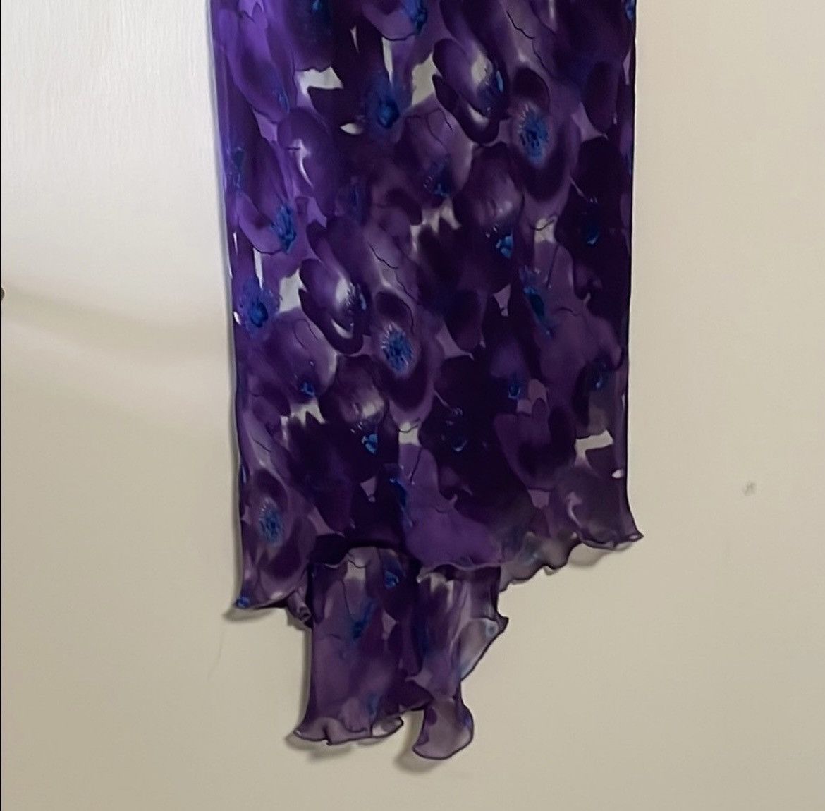 Other Jonathan Martin Purple Ruffled Maxi Dress Size S / US 4 / IT 40 - 2 Thumbnail