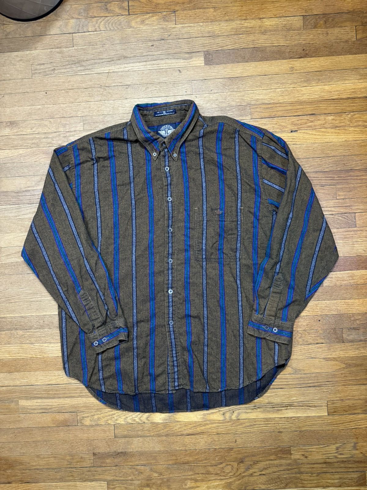 Dockers × Vintage Vintage Striped Button Up Shirt Size US XL / EU 56 / 4 - 1 Thumbnail