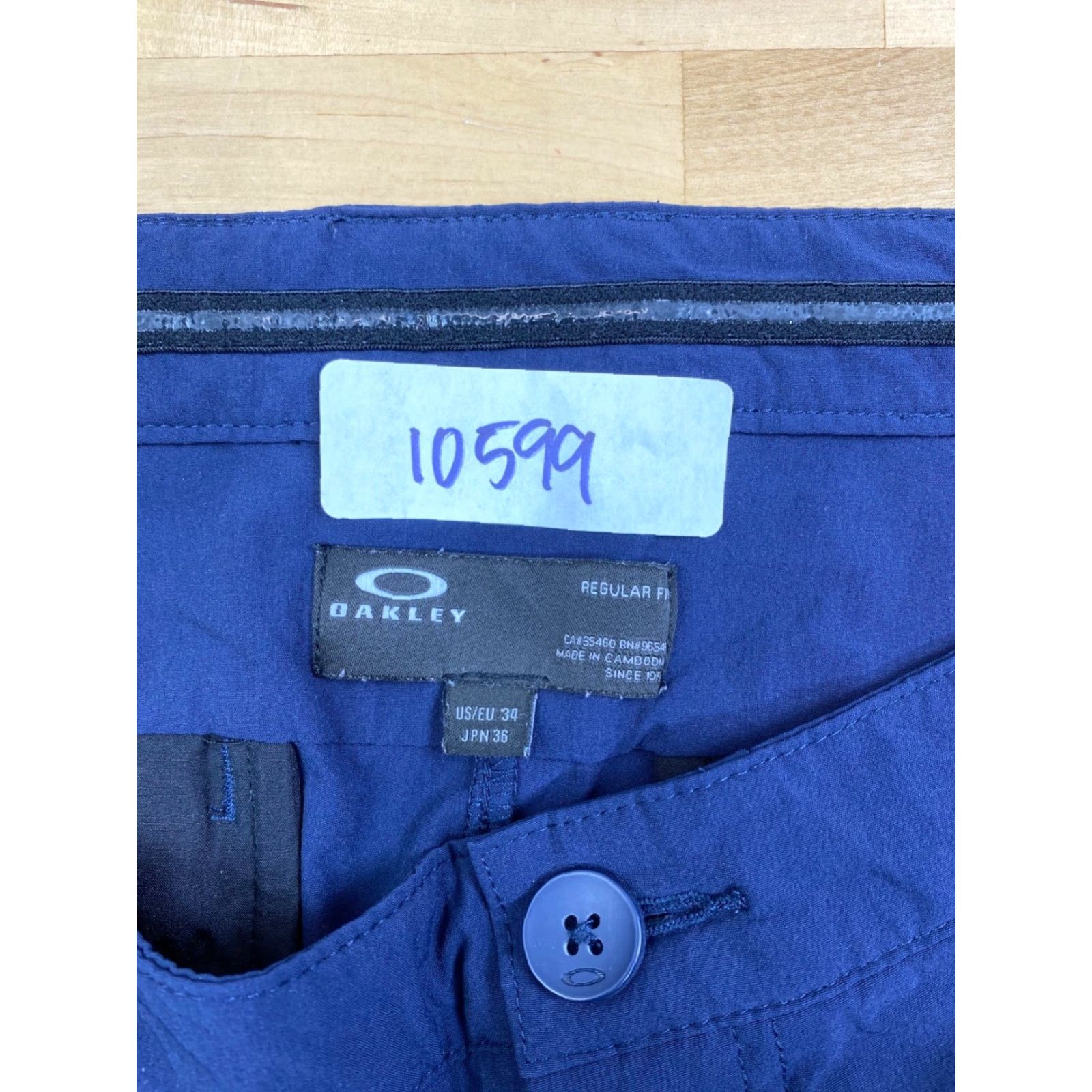 Oakley Oakley Pants Mens 34x30 Blue Chino Straight Leg Casual Stretch 10599 Size US 34 / EU 50 - 4 Thumbnail