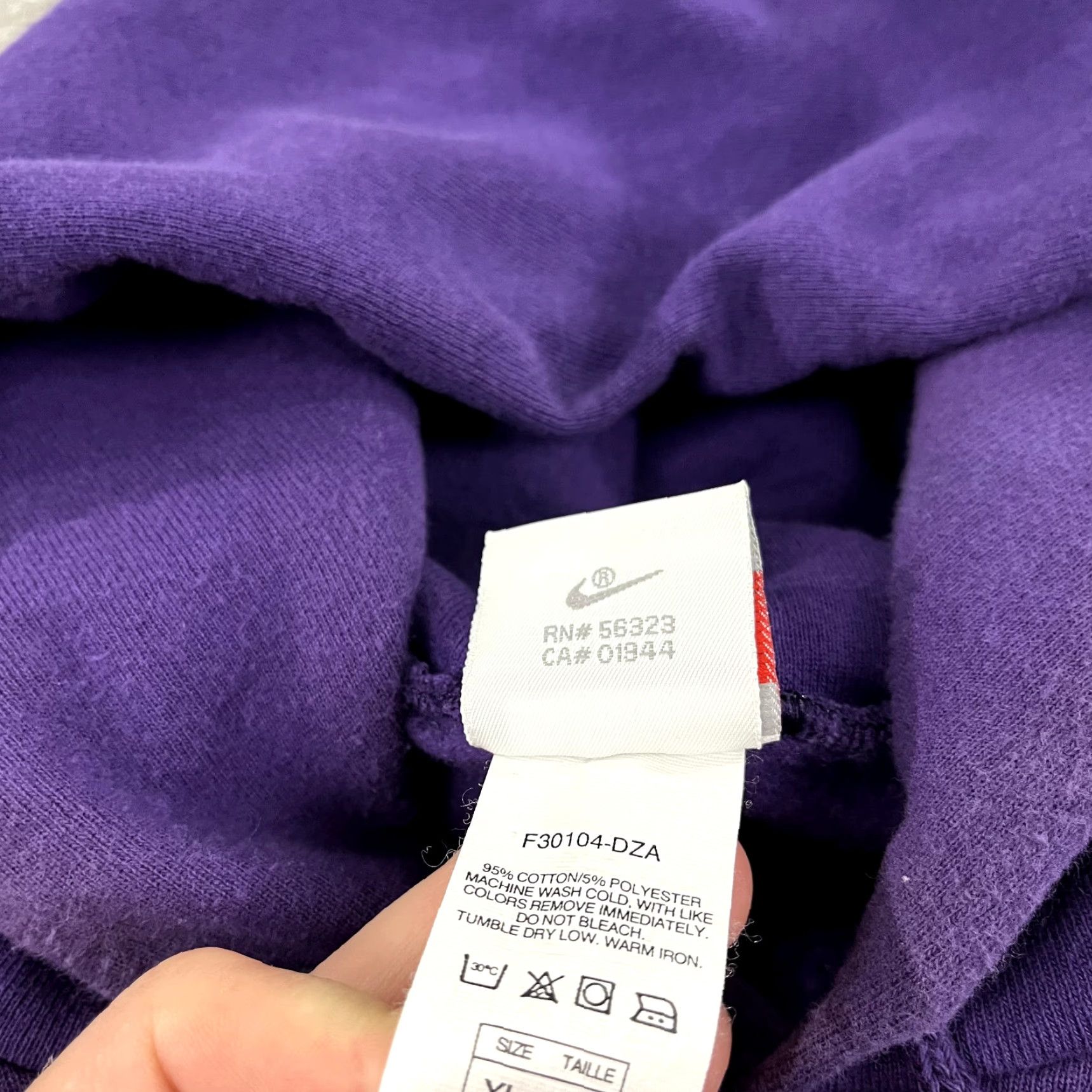 Nike Vintage Nike Hoodie Mens XL Purple Sweatshirt Pullover Retro Swoosh Check 90s Size US XL / EU 56 / 4 - 4 Thumbnail
