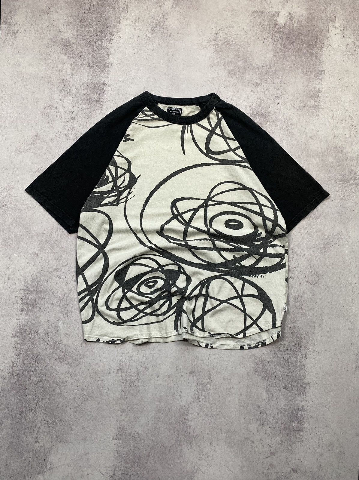 RARE! Vintage Stussy Futura Laboratories AOP T-Shirt