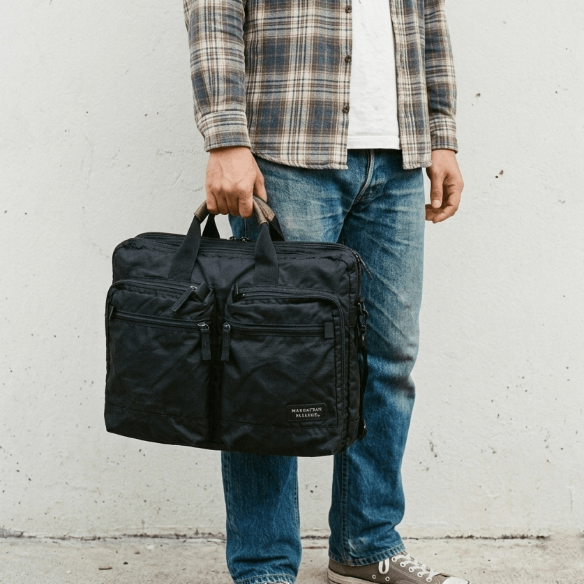 Manhattan Portage Vintage Manhattan Passage Briefcase Laptop Holder Big Size ONE SIZE - 1 Thumbnail