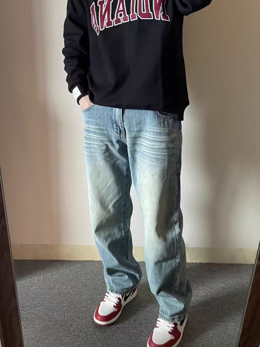 Japanese Brand × Jean Vintage street baggy casual jeans Size US 30 / EU 46 - 3 Thumbnail