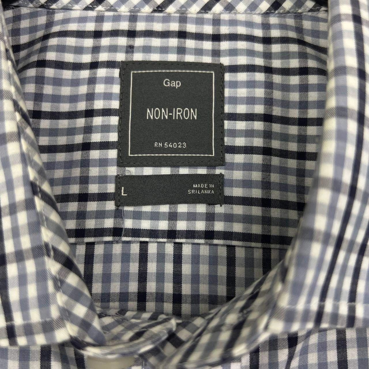 Gap Gap Button Up Shirt Men Gingham Non-Iron Collared Cotton L Size US L / EU 52-54 / 3 - 9 Thumbnail
