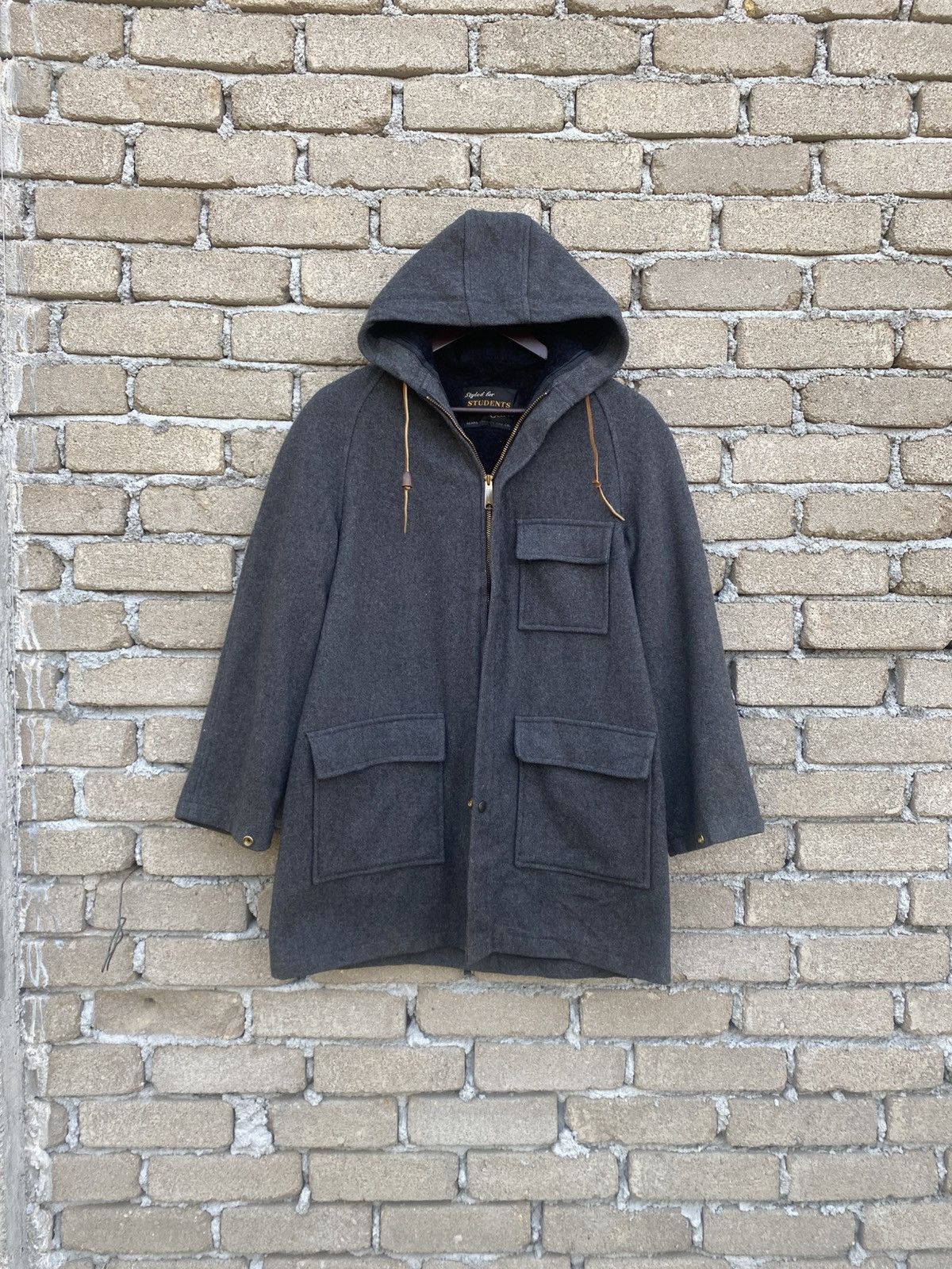 Sears Vintage Sears Roebuck & Co Wool Jacket With Hoodie Size US M / EU 48-50 / 2 - 2 Thumbnail
