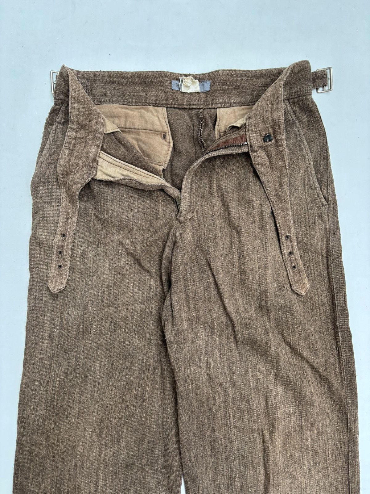 Homme Plisse Issey Miyake 1980s High Waist Textured Gurkha Pants Size US 29 - 8 Thumbnail