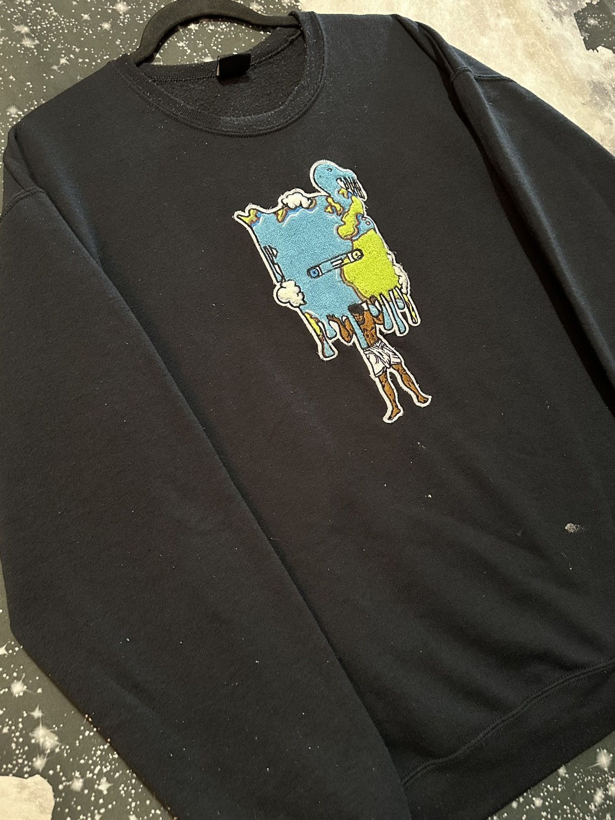 Other Earth Textured Patch Artwork Sweatshirt Size US L / EU 52-54 / 3 - 3 Thumbnail