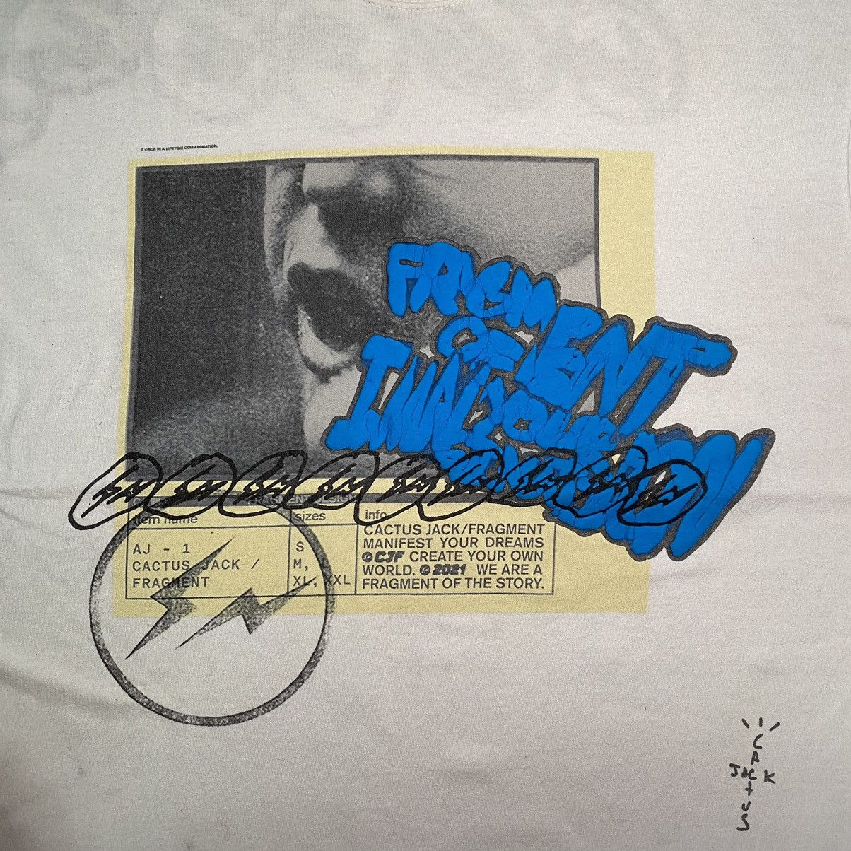 Fragment Design × Nike × Travis Scott Travis Scott Cactus Jack X Fragment Design 2021 S/S T Shirt Size US M / EU 48-50 / 2 - 6 Thumbnail