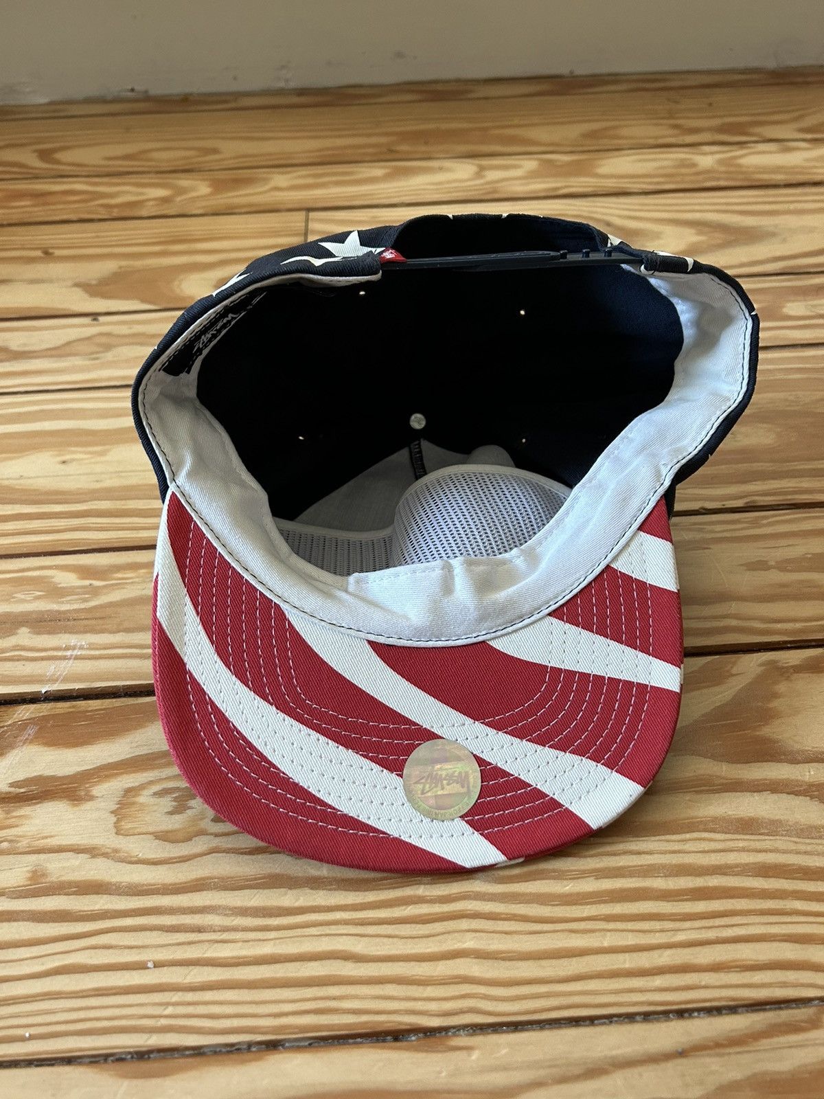 Stussy × Vintage Stussy American Flag Snapback Hat Size ONE SIZE - 3 Thumbnail