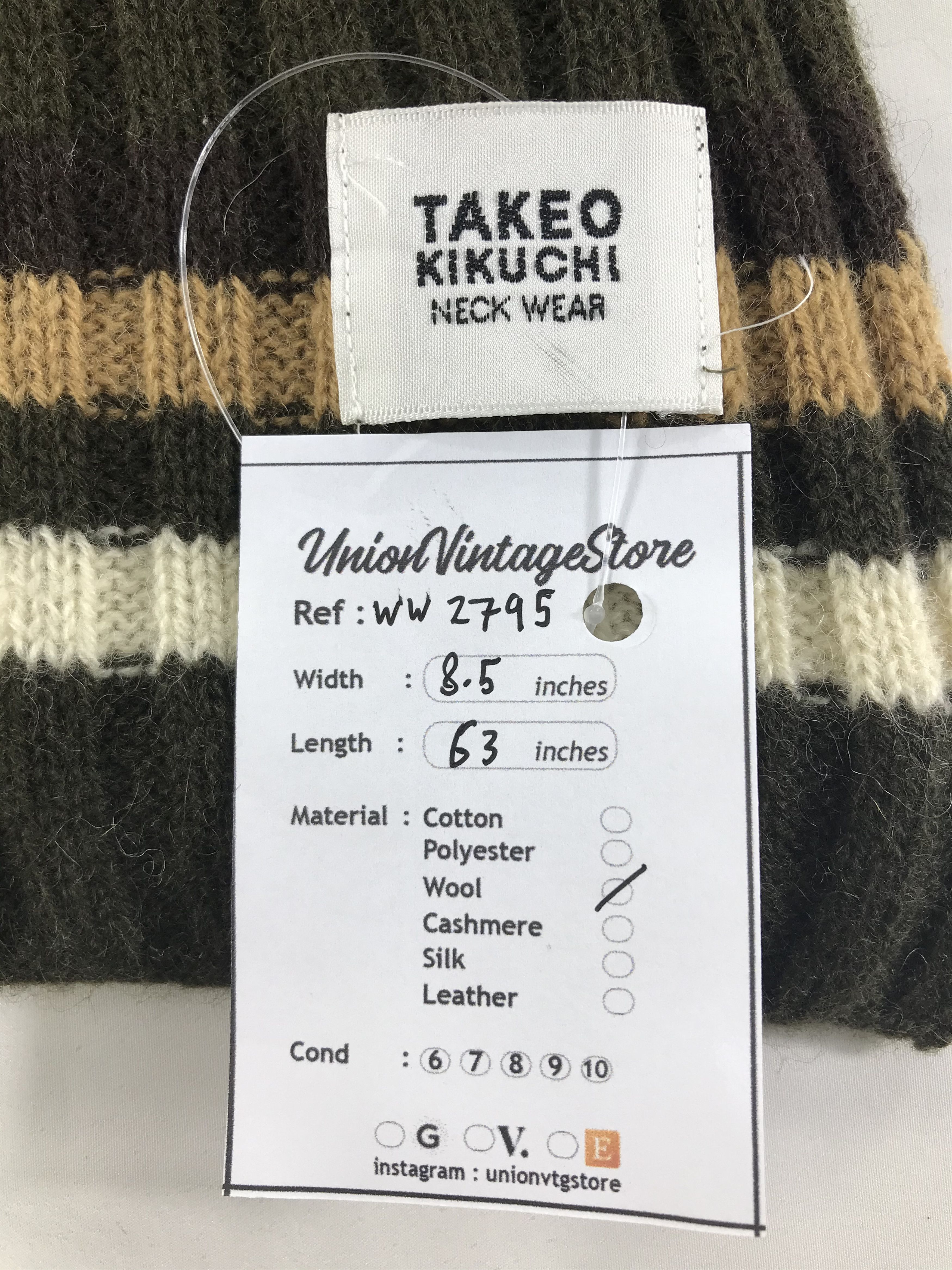 Takeo Kikuchi Takeo Kikuchi Scarf / Muffler / Neckwear - WW2795 Size ONE SIZE - 4 Thumbnail