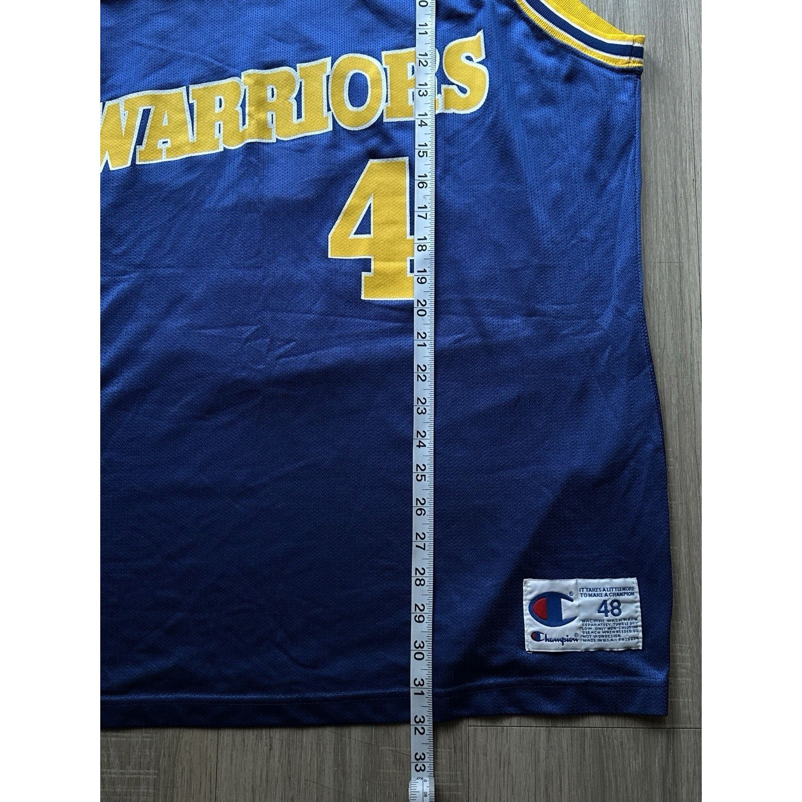 Champion Vintage NBA Champion Chris Webber GSW Jersey Size 48 XL Size US XL / EU 56 / 4 - 4 Thumbnail