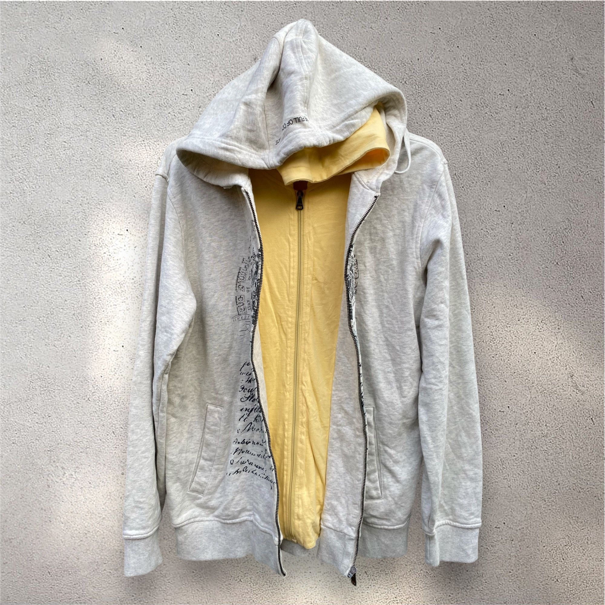 If Six Was Nine × Japanese Brand × Le Grande Bleu (L.G.B.) Vintage may&pole poem double layers zip hoodie Size US M / EU 48-50 / 2 - 2 Thumbnail