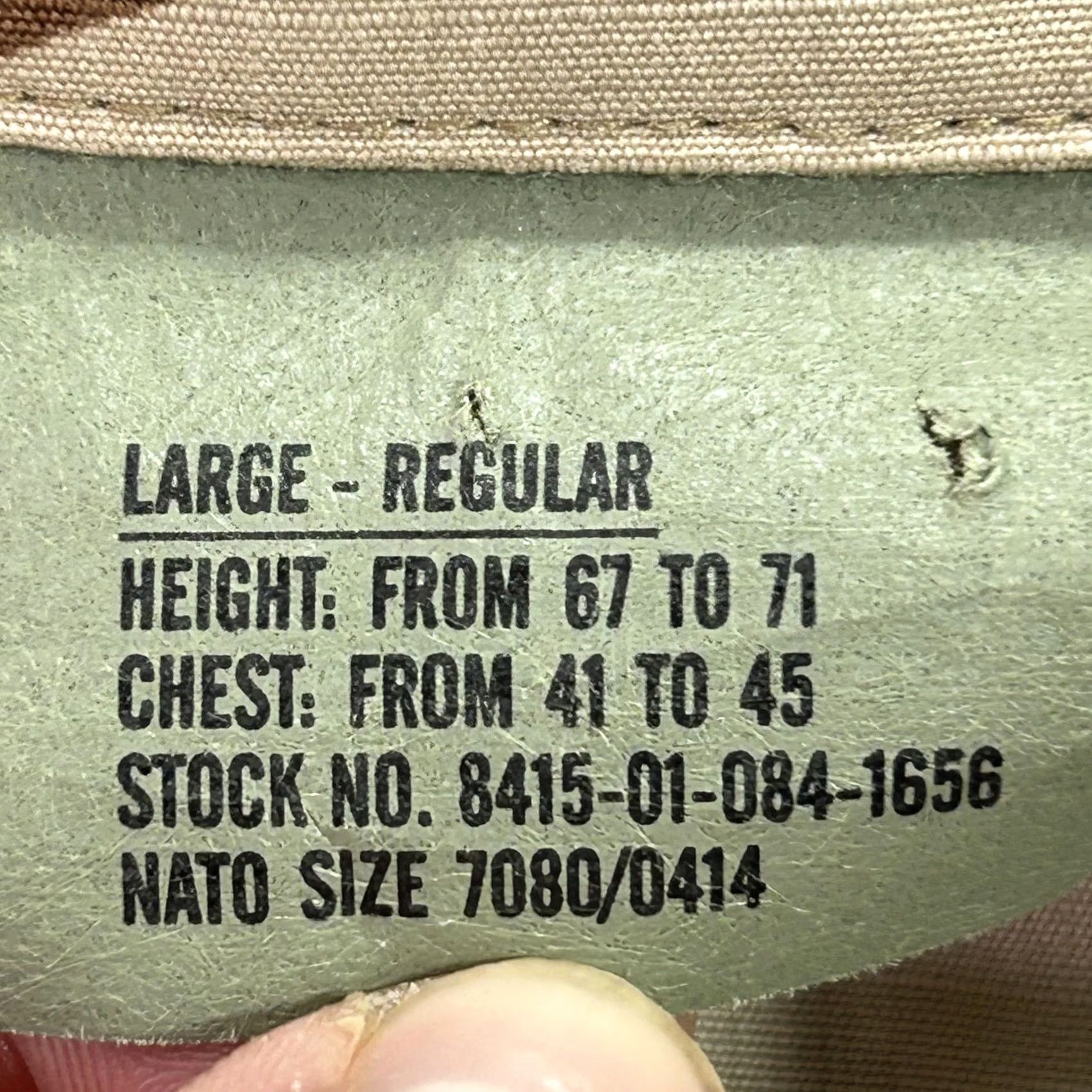 Propper VINTAGE Propper Coat Mens Large Beige Desert Camo BDU Button Pockets Military Coat Size US L / EU 52-54 / 3 - 4 Thumbnail