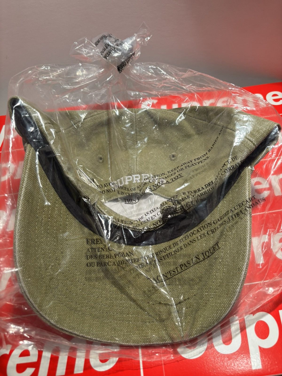Supreme SUPREME Pigment Coated Canvas S Logo 6 panel SS23 Size ONE SIZE - 4 Thumbnail