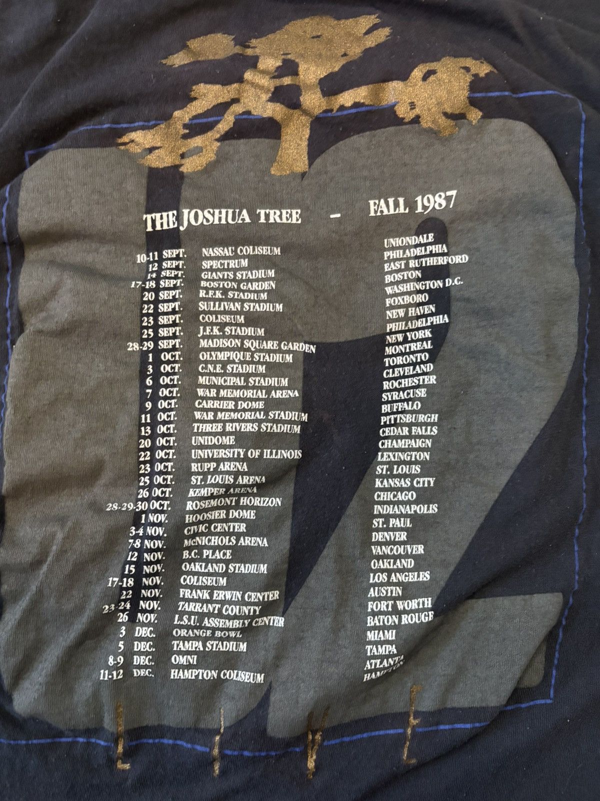 Hanes Vintage U2 Joshua Tree Tour Tee Size US L / EU 52-54 / 3 - 4 Thumbnail