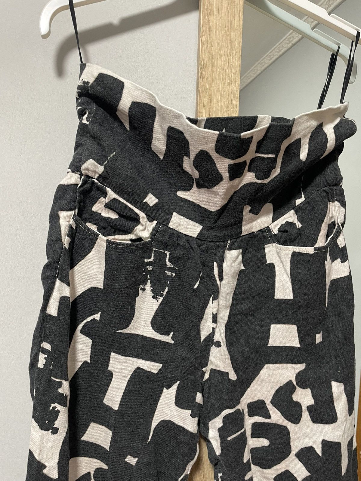 Isabel Marant Vintage pants Isabel Marant Monochrome Printed Cotton Size 26" / US 2 / IT 38 - 5 Thumbnail