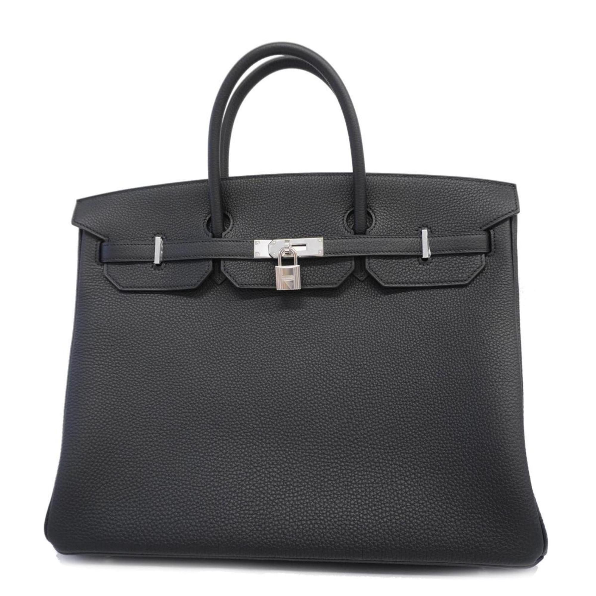 image of Hermes Handbag Birkin 40 B Stamp Taurillon Clemence Black Men Women