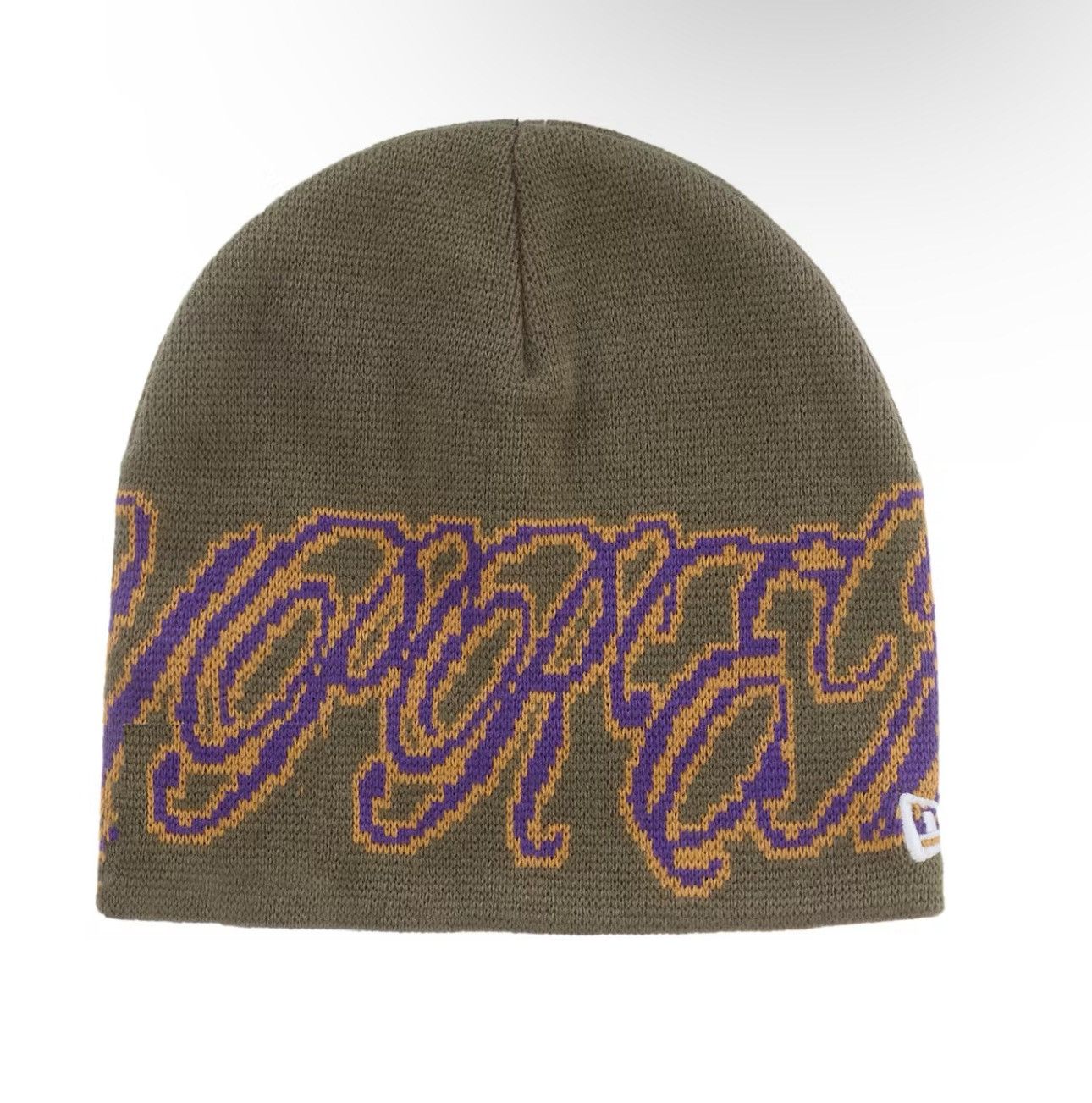 Supreme Supreme Olive Cursive New Era Beanie Size ONE SIZE - 2 Thumbnail