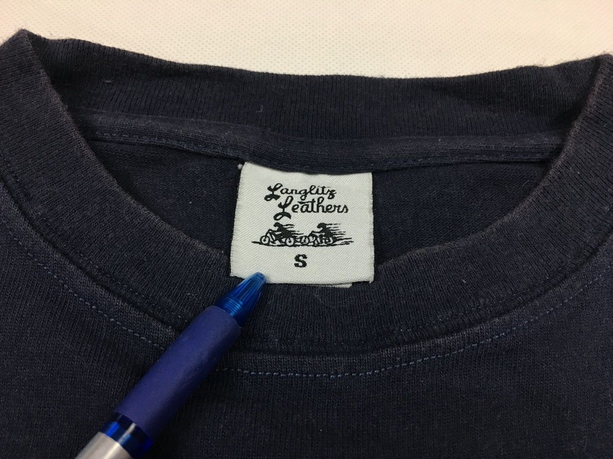Vintage Langlits Leather 60th Anniversary Big Norton Motorcycle Tee Size US M / EU 48-50 / 2 - 5 Thumbnail