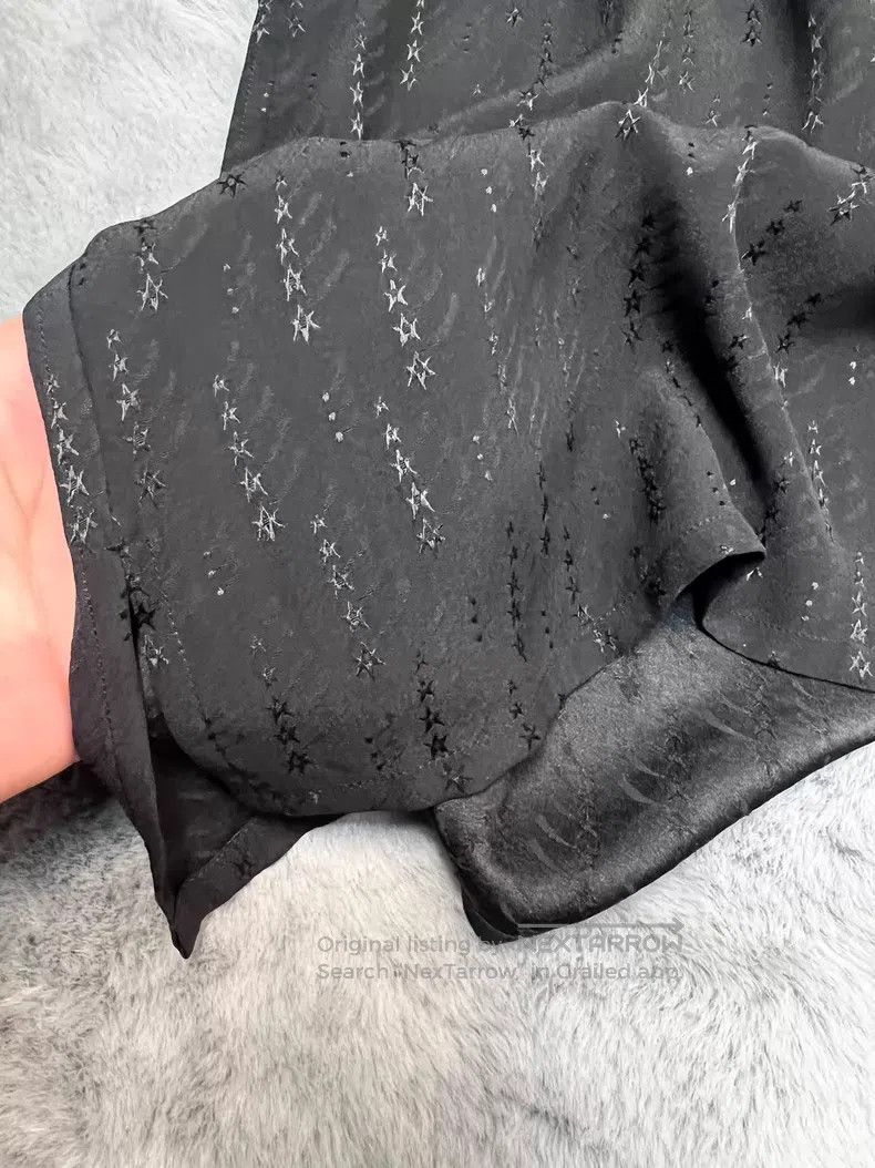 Saint Laurent Paris Saint Laurent Paris size 39 Black Cuban Collar Striped Sta Size US M / EU 48-50 / 2 - 5 Thumbnail