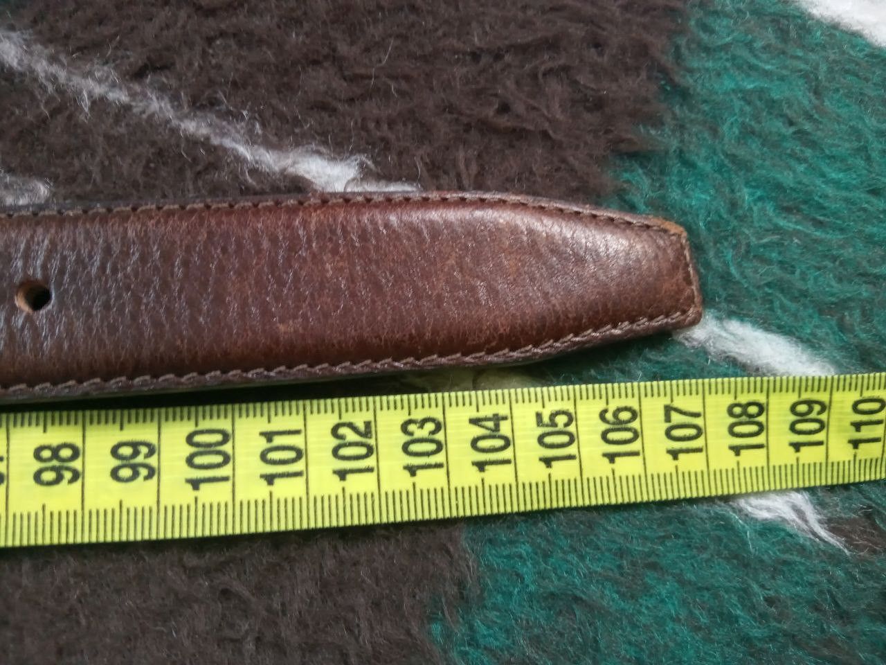 Vera Pelle Vera Pelle Hand Made Leather Belt Size ONE SIZE - 5 Thumbnail
