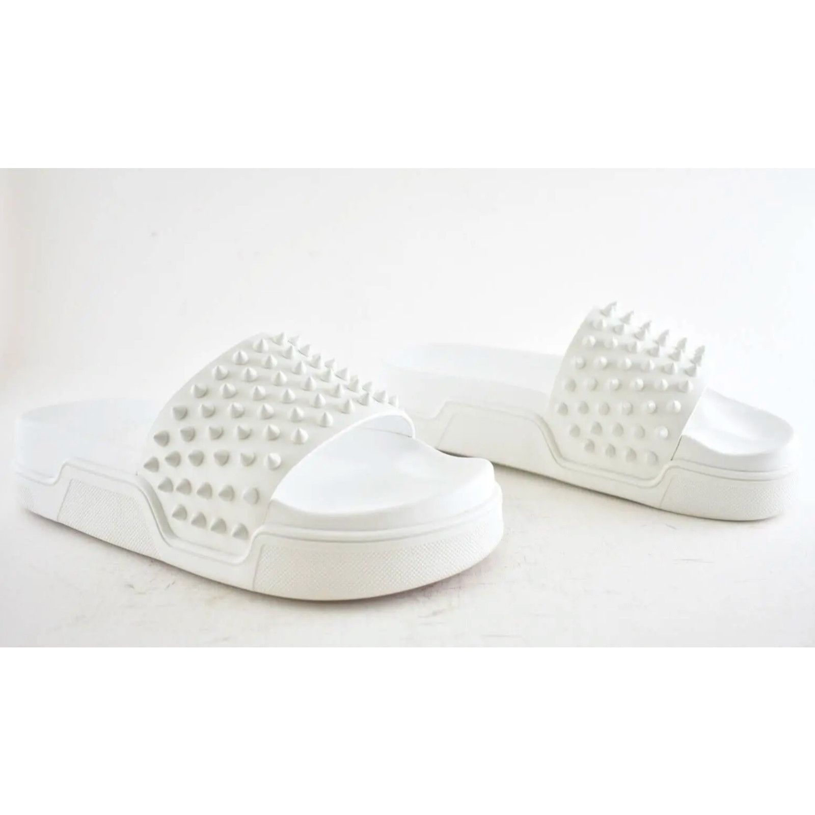 Christian Louboutin Christian Louboutin Fun Flat Bianco Platform Sandal 43 10 Size US 10 / EU 43 - 4 Thumbnail