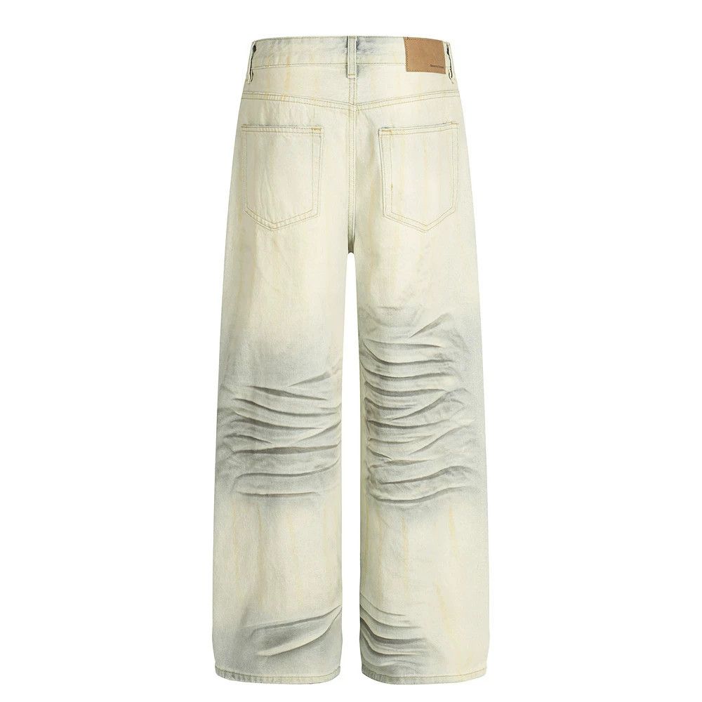 Vintage Men's distressed washed casual straight vintage jeans Size US 32 / EU 48 - 2 Thumbnail