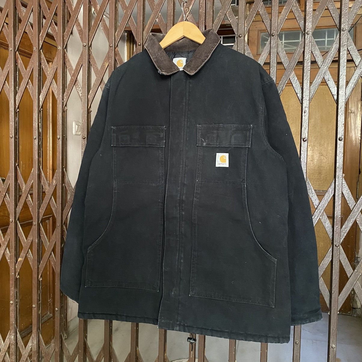 Carhartt Vintage Carhartt Black Workwear Jacket Size US L / EU 52-54 / 3 - 2 Thumbnail