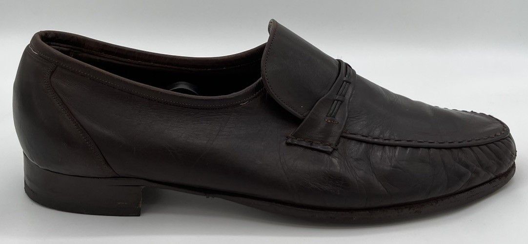 Florsheim Florsheim Royal Imperial 11E Cordovan Brown Leather Loafers Size US 11 / EU 44 - 7 Thumbnail
